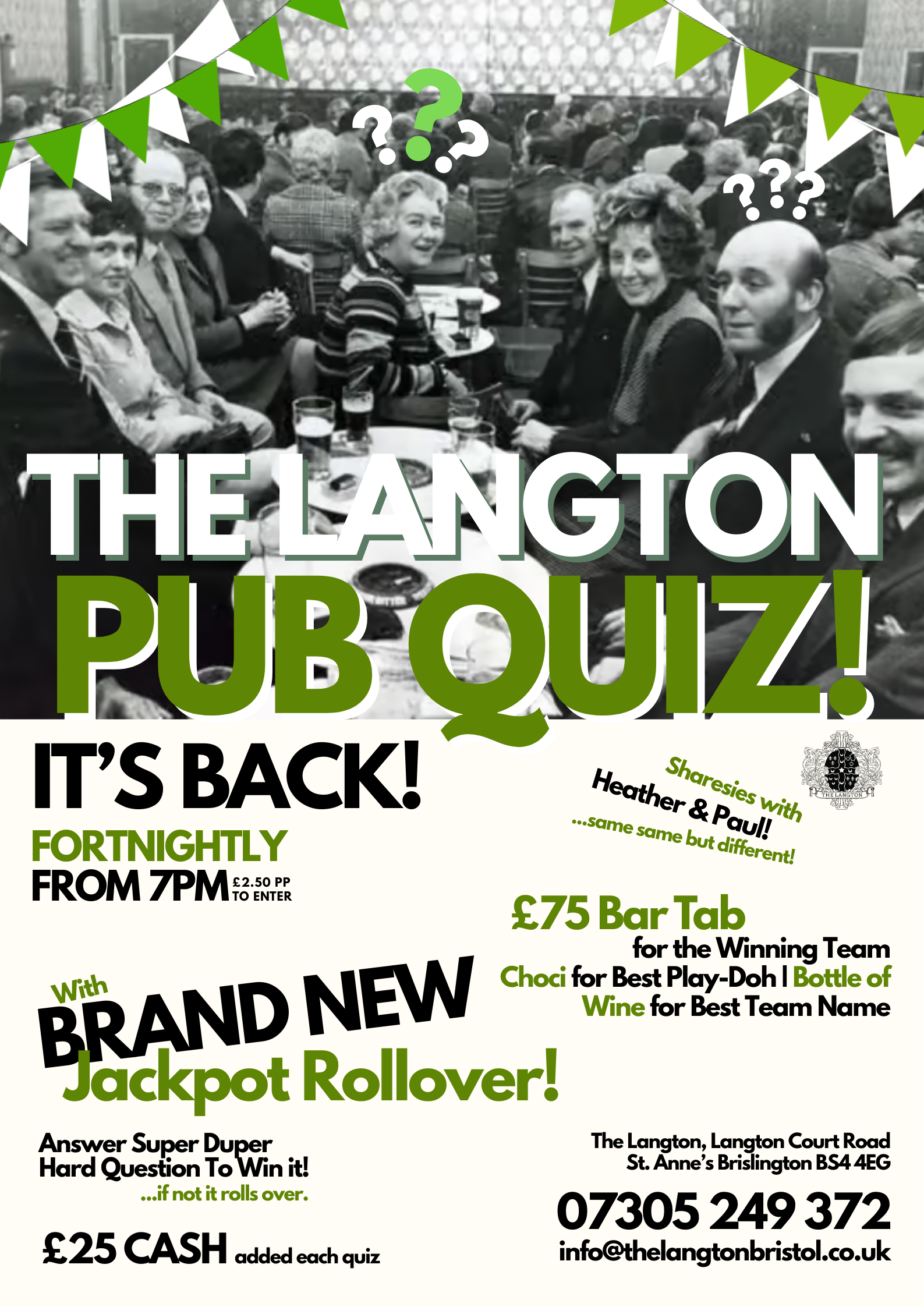 PUB QUIZ Sep 2025 STORY and poster