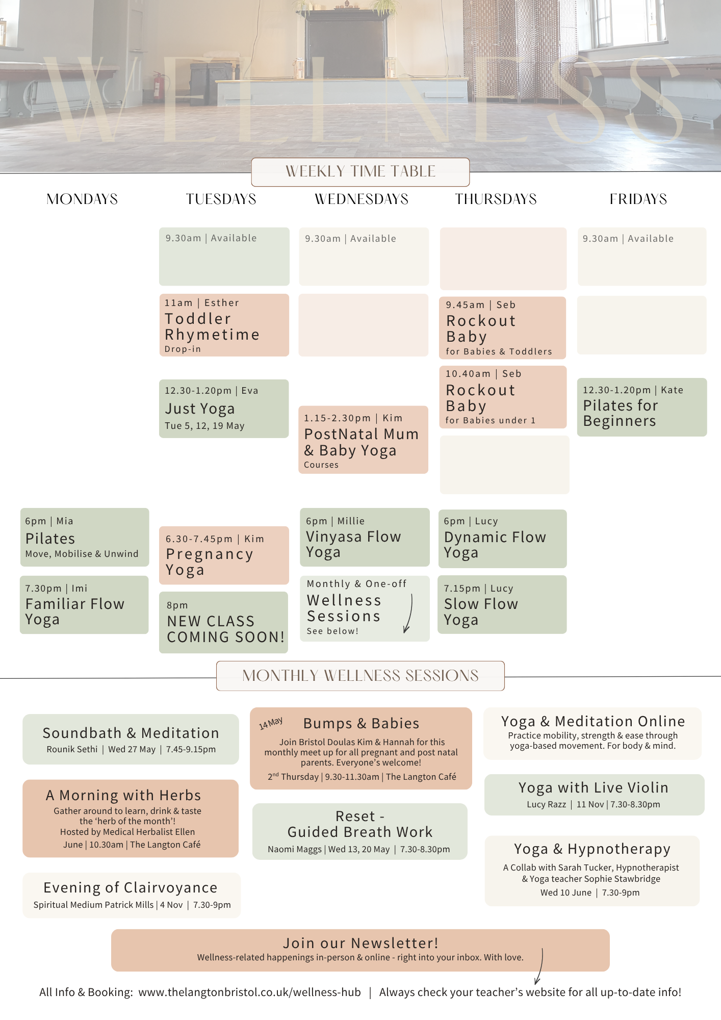 Wellness Hub timetable-12